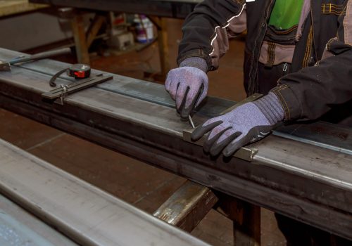 markings on a metal surface for drilling holes. Marking tools. Marking tools. markings on a metal surface for drilling holes.